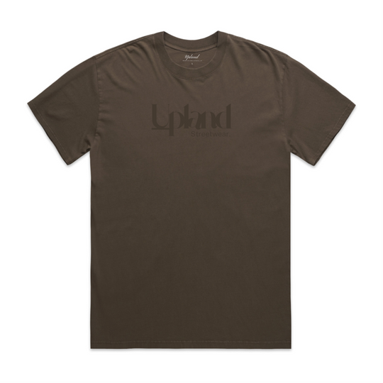 Faded Brown Embroidery Tee