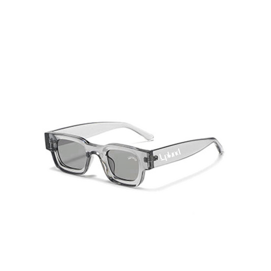 Grey Translucent Retro Glasses